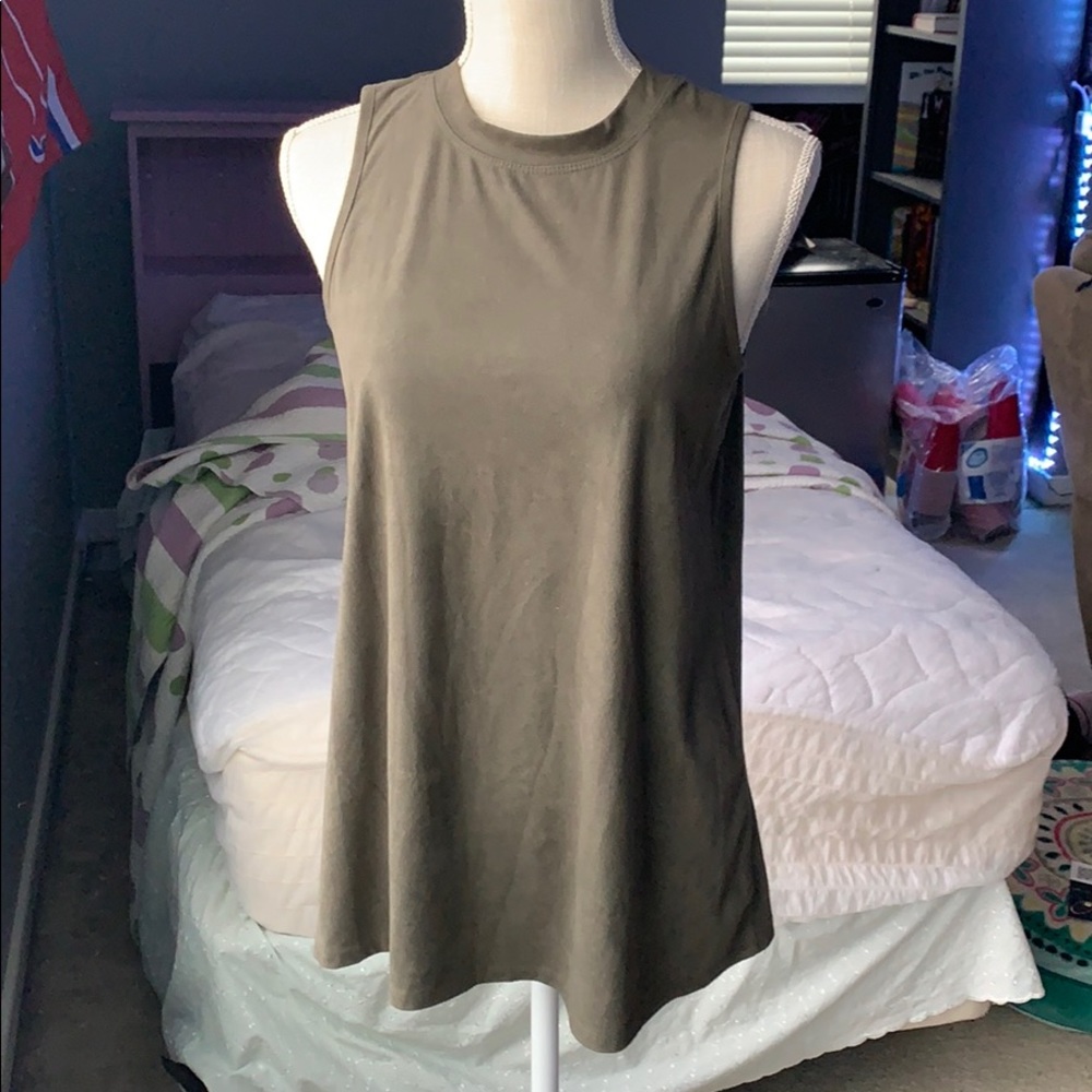 green tunic tank top